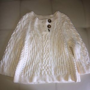 cream knit sweater